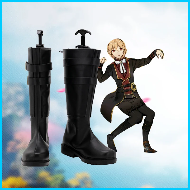 Ensemble Sterne Ritter Walküre Cosplay PU Leder Schuhe Halloween Cosplay Prop Nach Maß