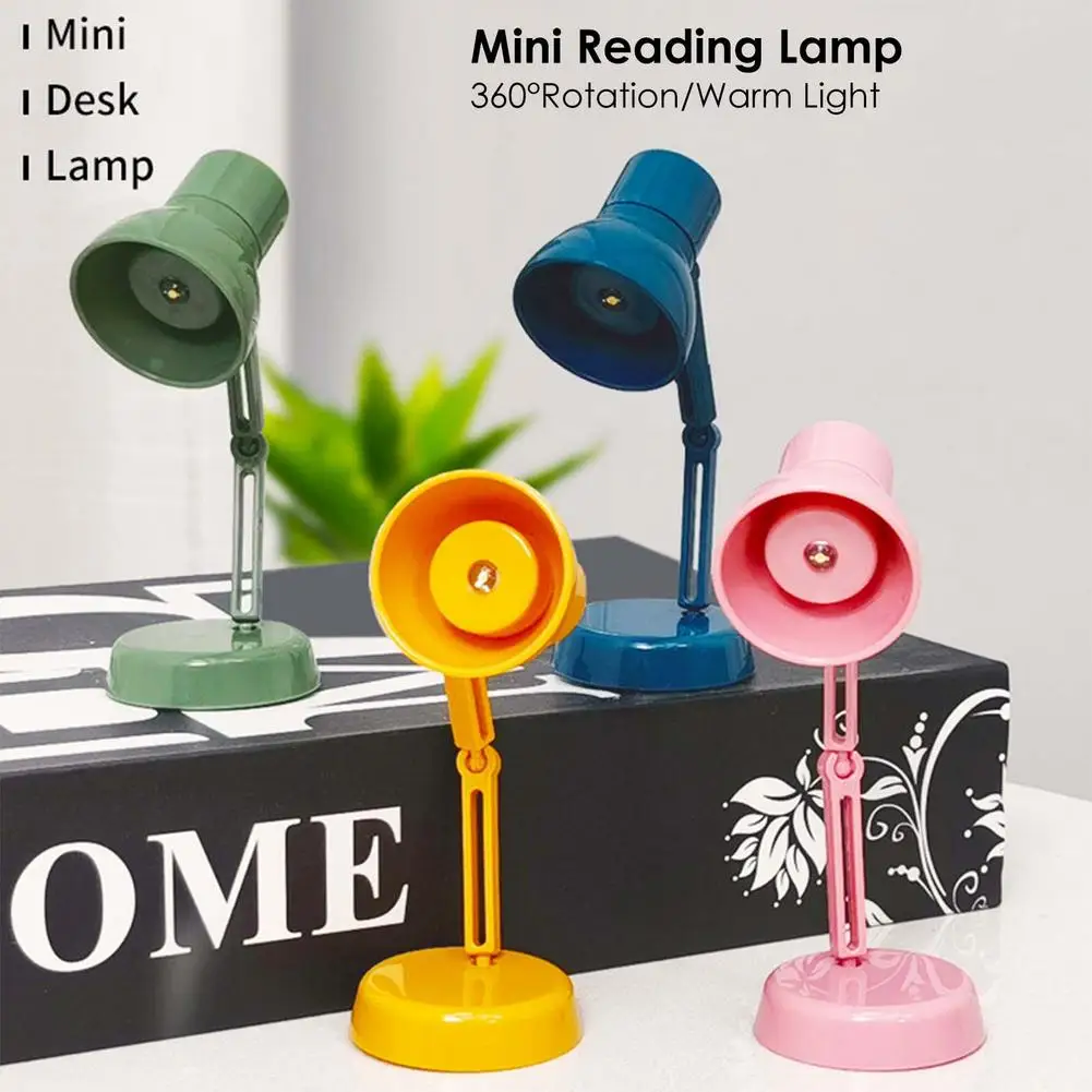 

Eye Protection Book Light Mini Portable LED Desk Lamp With Flexible Head 360Adjustable Book Lamp For Reading Study Work Tra