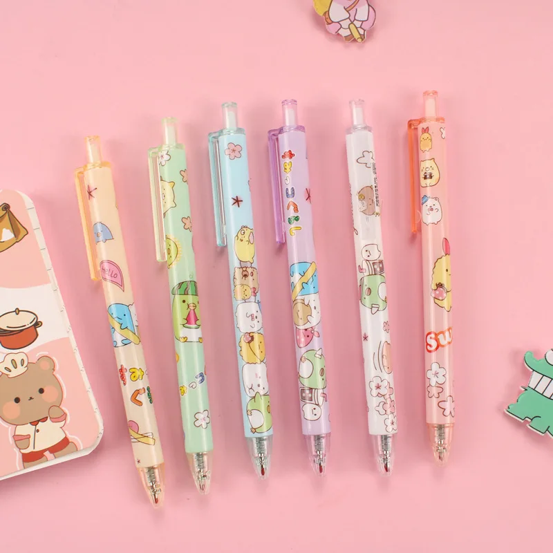 

36 pcs/lot Sumikko Gurashi Press Gel Pen Set Cute 0.5 mm black Ink Signature Pens Promotional Gift Stationery School Supplies