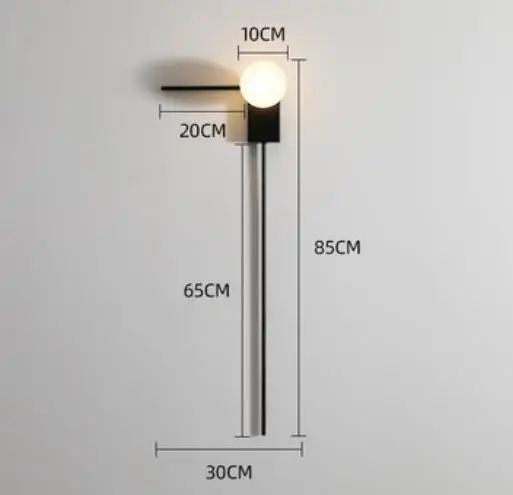 Scandinavische witte glazen wandlamp Metaal Minimalistisch geometrisch licht Art Line Design Woonkamer Badkamer keuken restaurant wandlamp