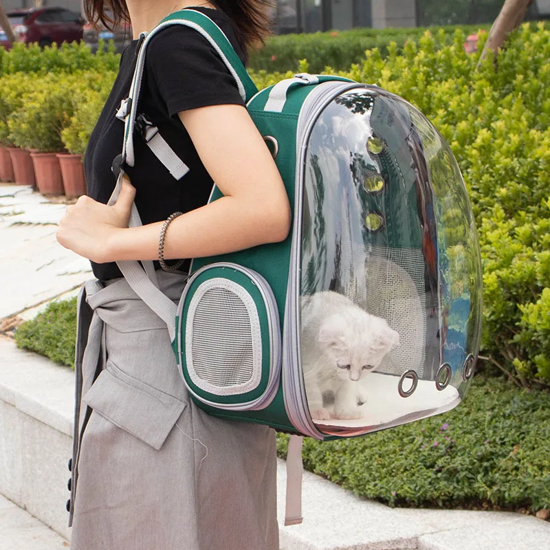 Imagem -03 - Bolha Transparente Pet Transportadora Mochila Espaço Cápsula Astronauta Respirável Mochila Outdoor Travel Alta Qualidade