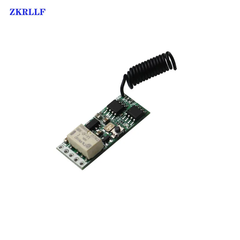 DC 3.5V 4.2 V 5V 6V 9V 7.4V 12V Mini przekaźnik bezprzewodowy RF pilot zdalnego sterowania przełącznik dla lampy LED 433 MHZ mikro odbiornik DIY