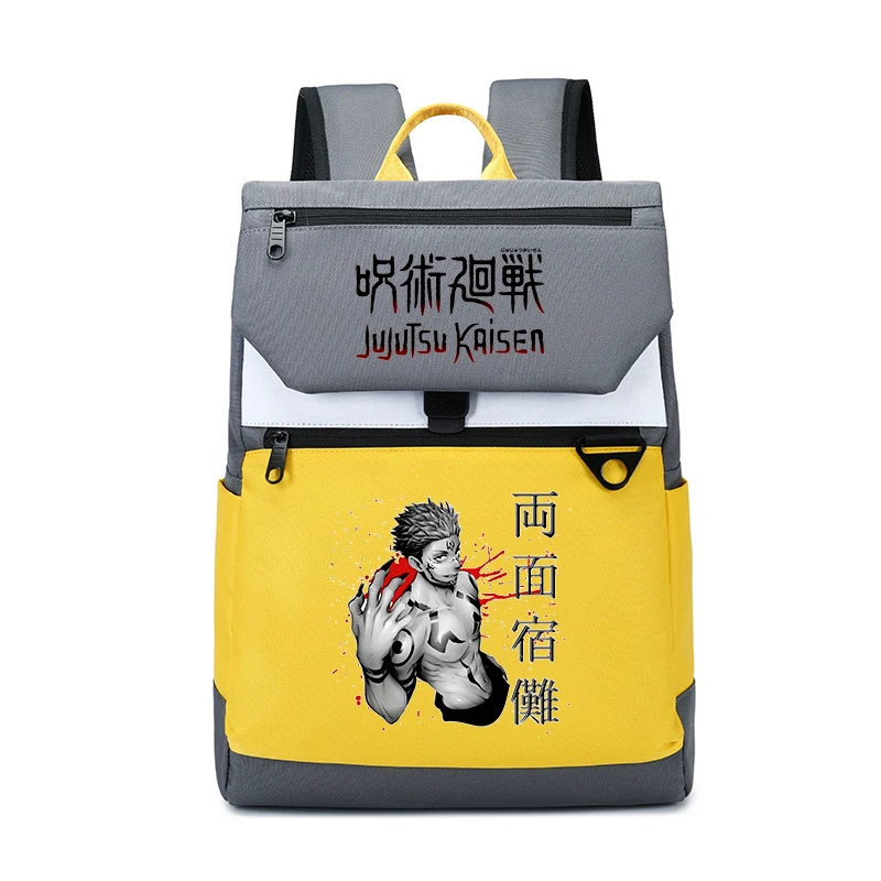 Jujutsu Kaisen Backpack Gojo Satoru Itadori Yuji Cartoon Students School Bags Kids Bookbag Travel Bagpack Shoulder Bag Daypack