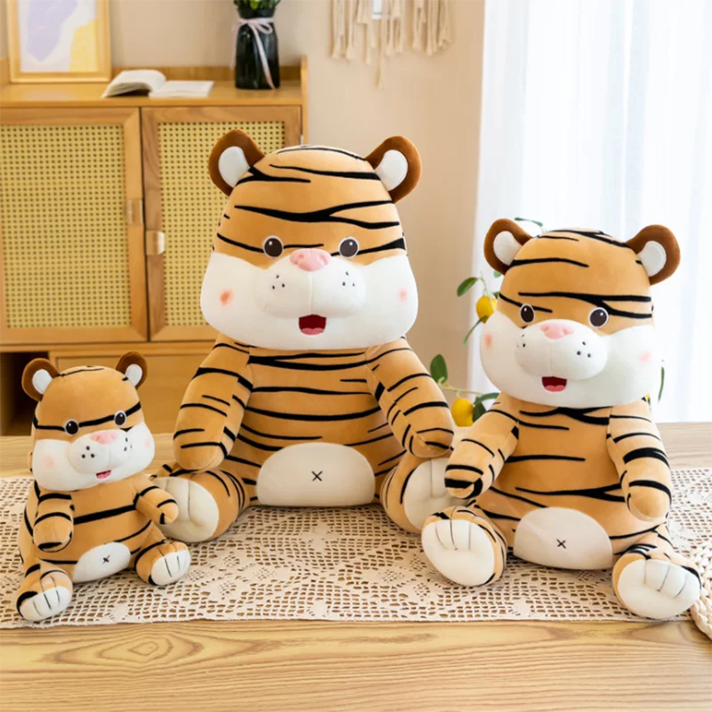 23/35/45cm Real-Life Stripe Tiger Plush Toys Lovely Dolls Stuffed Soft Animal Pillow For Children Girls Birthday Gifts