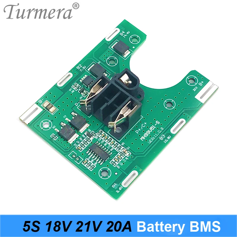 5S 18v 21v 20A akumulator litowo-jonowy BMS 18650 wkrętak do baterii shura ładowarka płyta ochronna pasuje do Turmera 18V Turmera