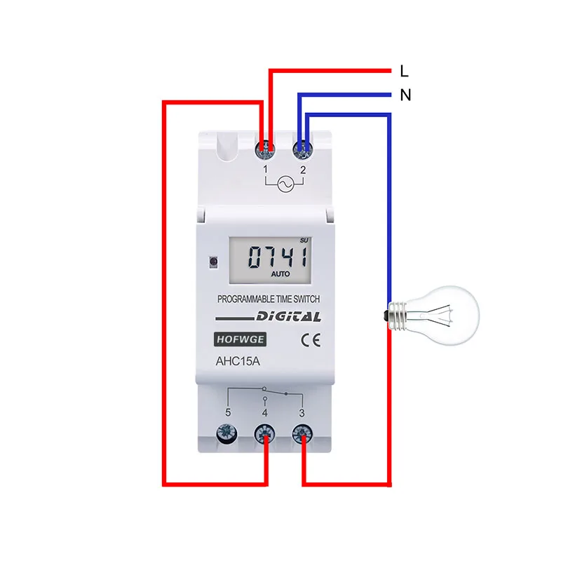 Hahc15a-プログラム可能なデジタルタイマー,リレースイッチ,220v,230v,6a,10a,16a,20a,25a,30a,電子ウィークリーdigita