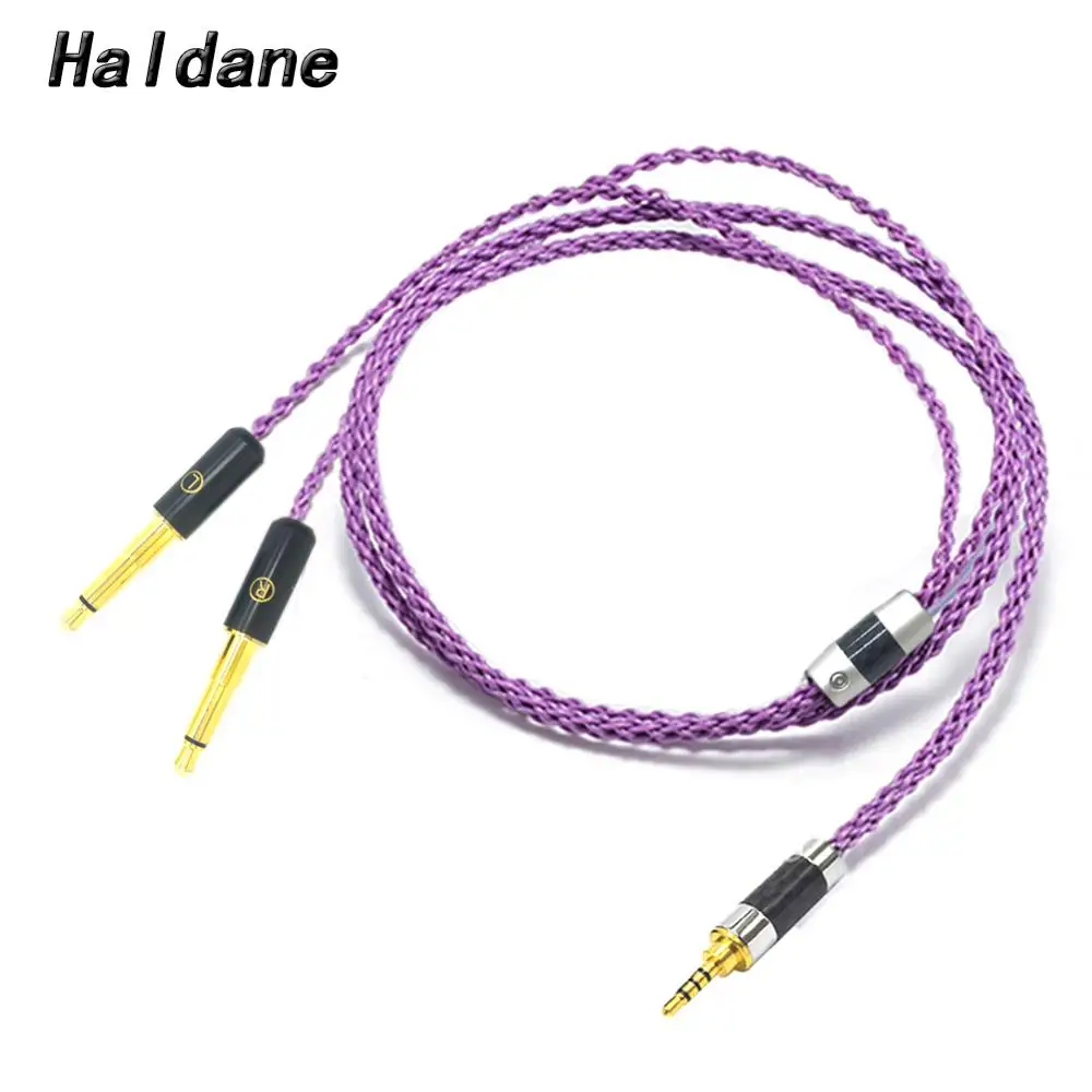 

Haldane HIFI Silver Plated Headphone Upgrade Cable for Meze 99 Classics Focal Elear T1P T5P t1 MDR-Z7 D600 D7100 Headphones