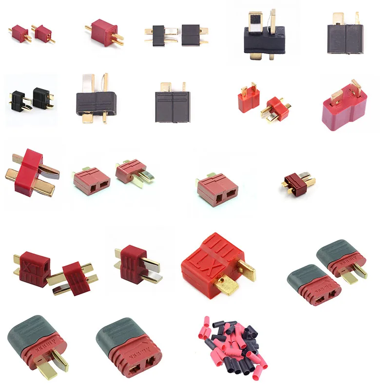 

FUSE MODEL T Plug Male And Female Connectors Deans Style For RC LiPo Battery Car Plane