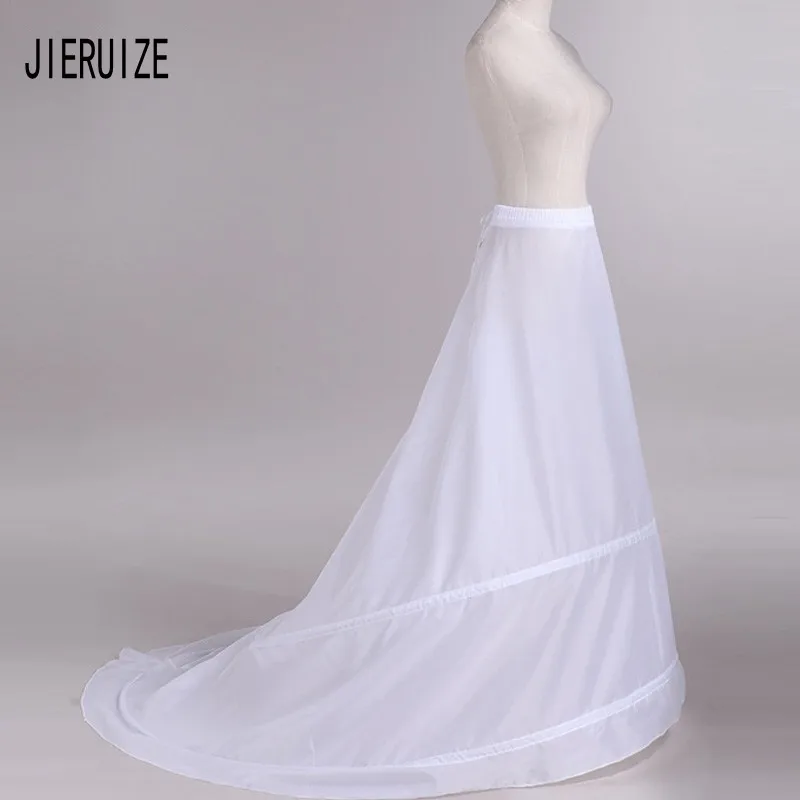 JIERUIZE สายงานแต่งงาน Petticoats เจ้าสาวกระโปรงกระโปรงยาวสำหรับพรหม Crinoline