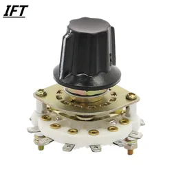 1P11T Band Channel Ceramic Rotary Switch Selector w Handle