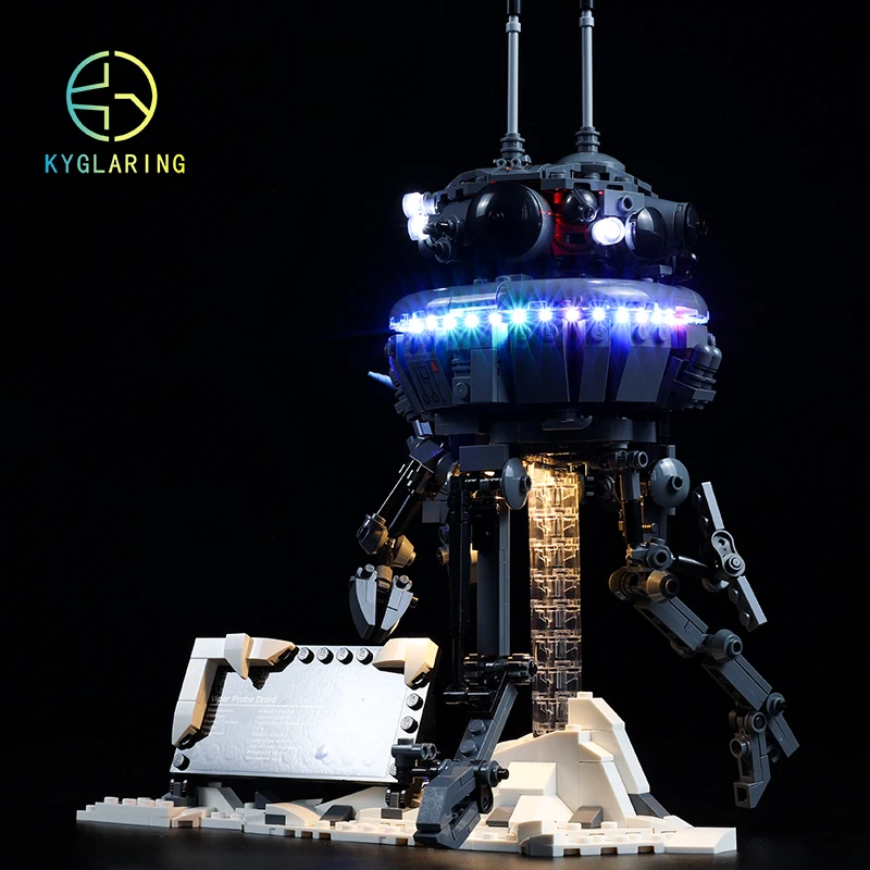 Kyglaring Led Lighting Set DIY Toys for 75306 Star Imperial Probe Droid Collectible Building Blocks Only Lighting (No Model)