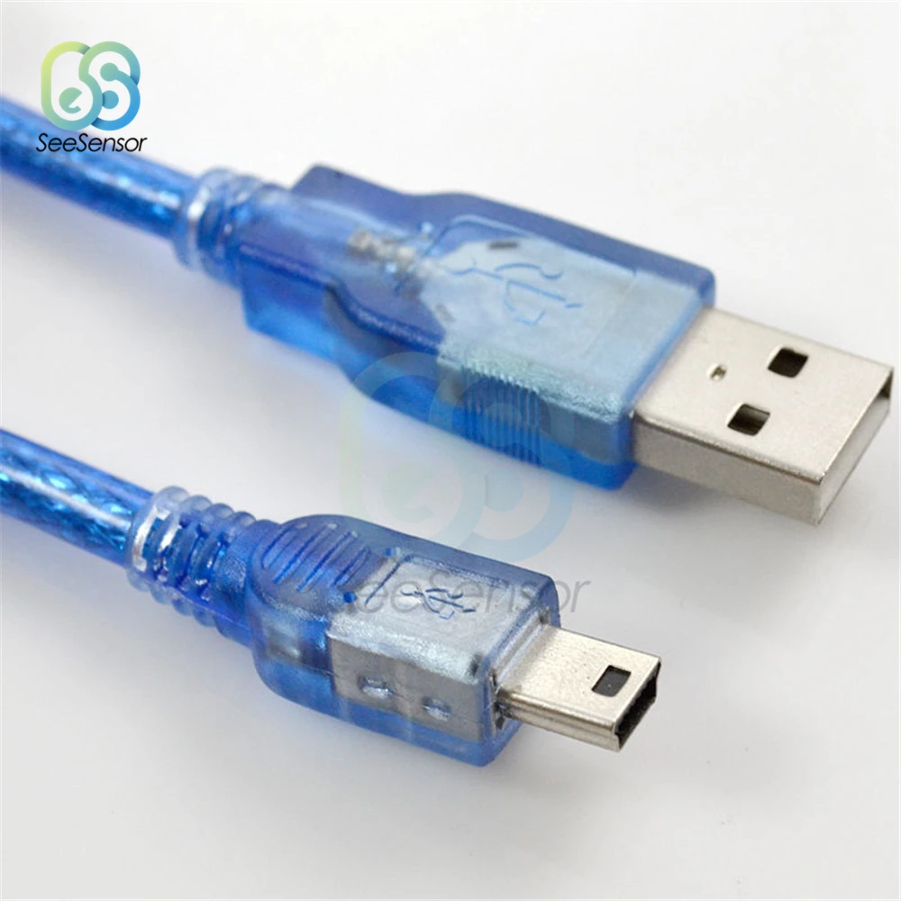 2 шт. 30 см USB 2.0 тип А папа к Мини 5P папа кабель для передачи данных Mini 5P USB кабель Шнур провода для цифровых камер MP3-плееров