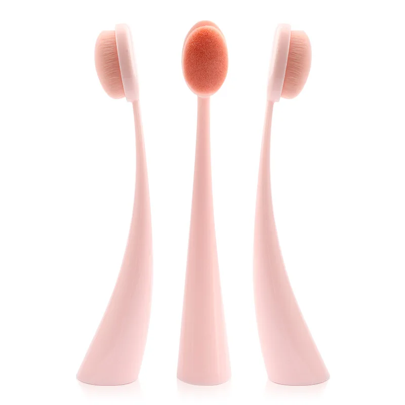 Saiantth Single makeup brushes Meniscus toothbrush foundation brush pink professional beauty tools cosmetic Can stand up