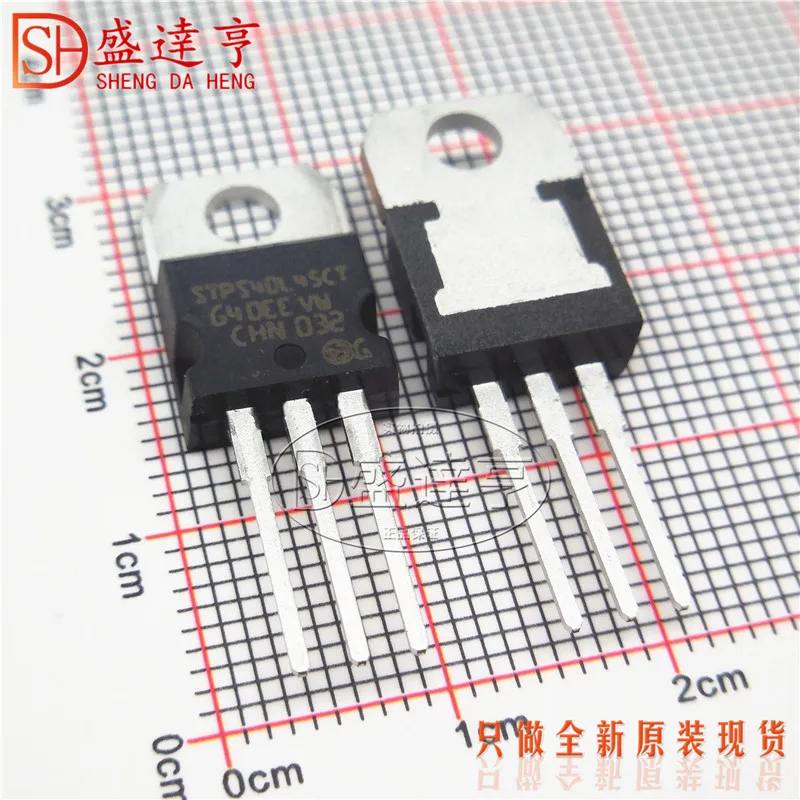 10Pcs/Lot STPS40L45CT  40A 45V TO220 DIP Schottky Barrier Diode/NEW Original In Stock