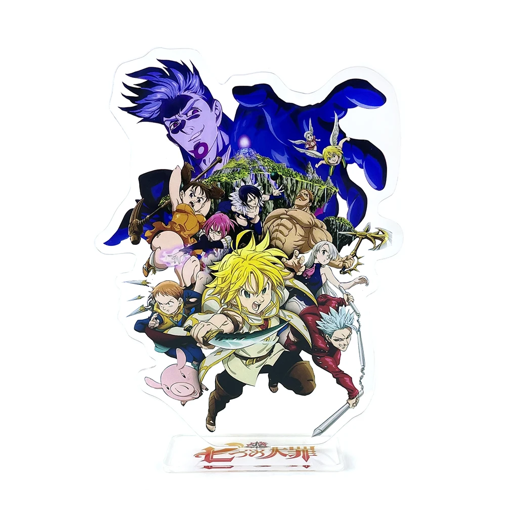 The Seven Deadly Sins B style Meliodas Liones Hawk Ban Diane King acrylic stand figure model plate holder cake topper game