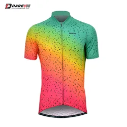 DAREVIE Cycling Jersey Colorful Breathable Summer Man Cycling Clothing Quick Dry High Quality Non-Slip Slim Fit Cycling Jersey