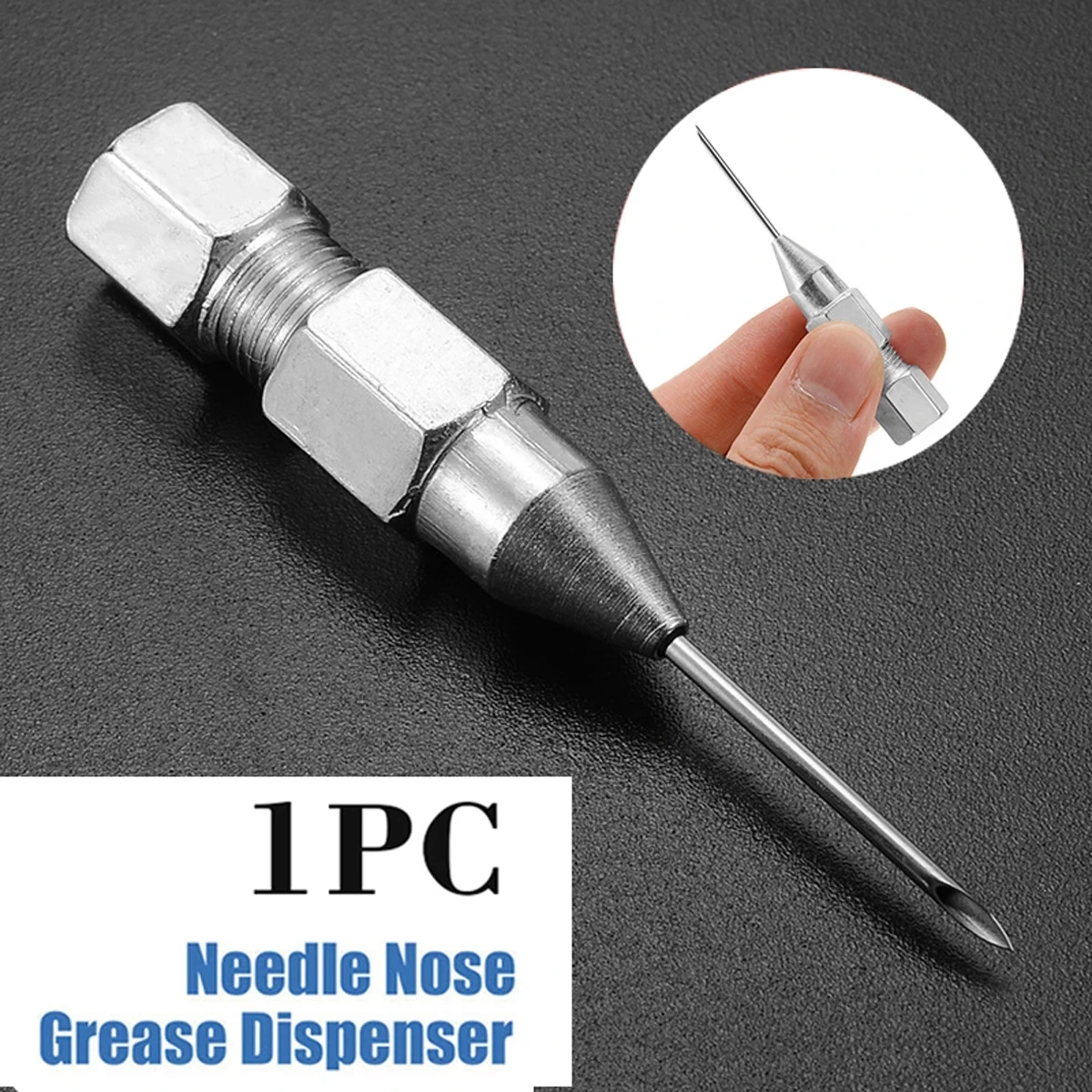 1Pc Needle Nose Grease Tool Dispenser Nozzle Adaptor Accessories For Grease Gun Accessories For Shafts