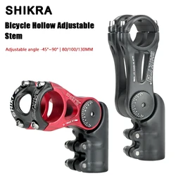 Shikra sk02 bicicleta guiador stem mtb haste de energia estrada mountain bike mesa haste ajustável 31 8 ciclismo ponte haste 80/100/130mm