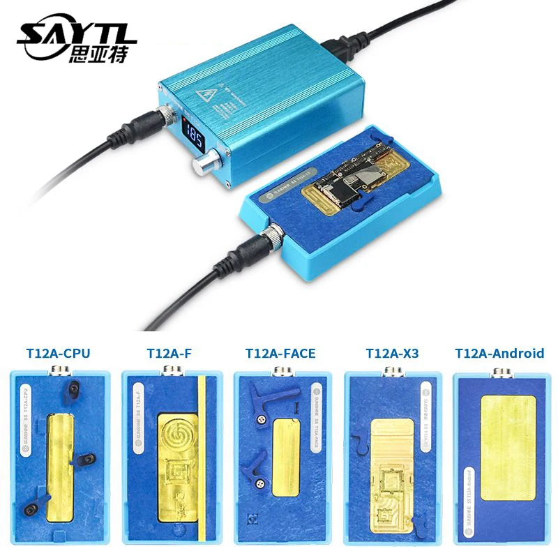 Estação de aquecimento separador mãe para iPhone, desmontagem removedor de cola, CPU IC Chips, SS-T12A, X, XS, XS MAX