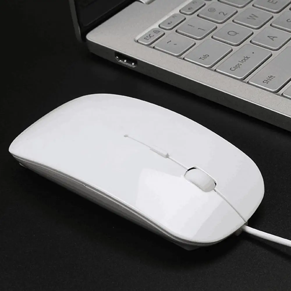 Universal Mute mouse 800/1000/1200/1600DPI 4 Buttons Wired PC/Computer Accessory Ultra Thin Smooth Home Mouses