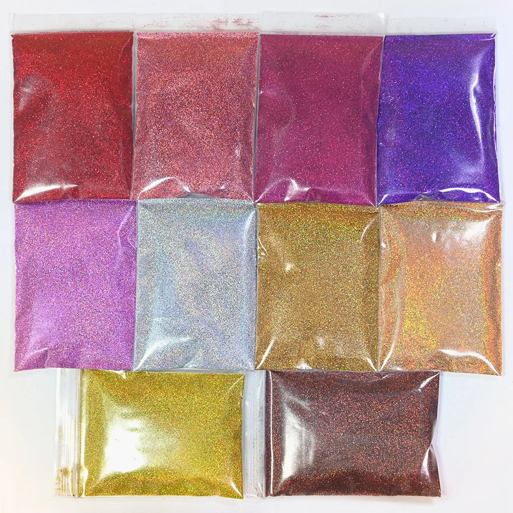 0.2 1/128 Multi-color Holographic Mirror Glitter for Nail Art,(Extra Fine Glitter), 50 Grams Holo Ultra Fine Nail Glitter Powder