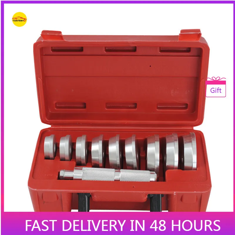 10 Pieces of Oblique Palin Disassembly Tool Wheel Bearing Disassembler Bushing Rubber Sleeve Pressing 