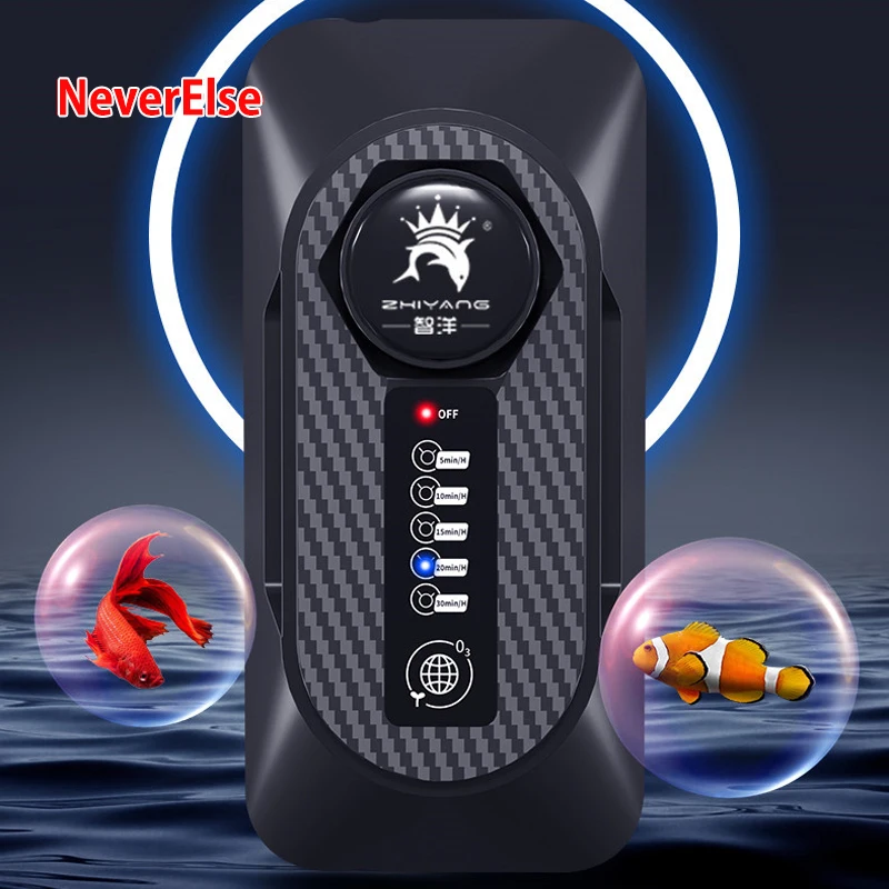 

5 Time Mode Adjustable Portable Aquarium Ozone Generator 110/220V for Fish Tank Use with Air Pump NO2 Water Ozonizer Create O3