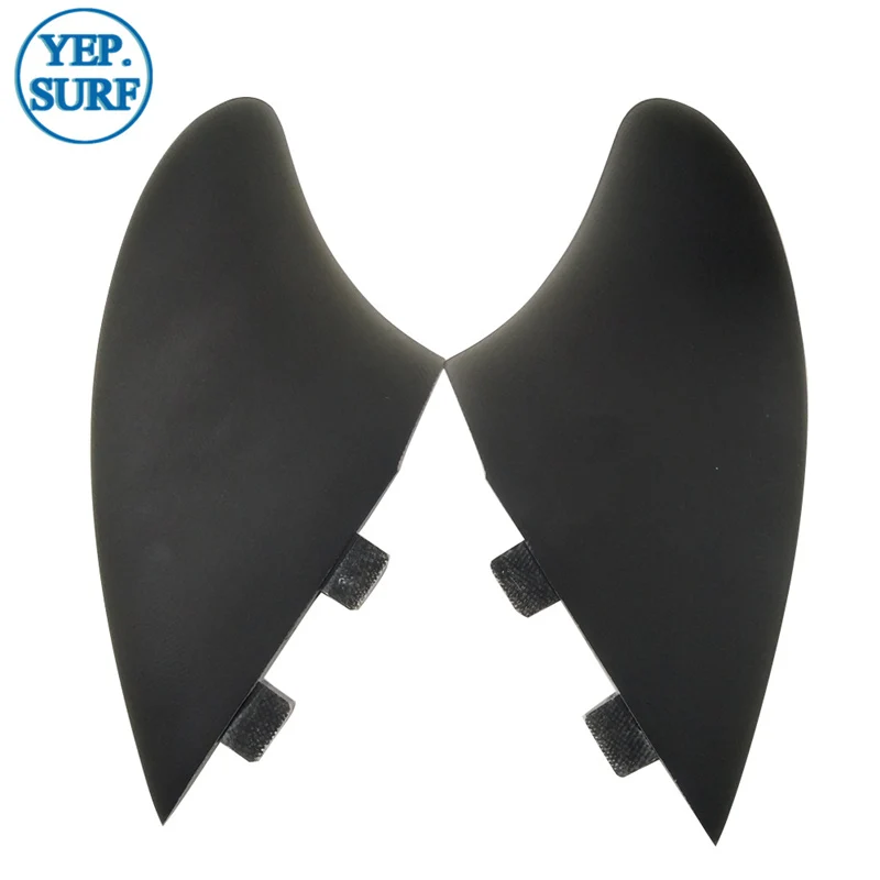 

Surf Double Tabs/Single Tabs/Double Tabs 2 Keel Fins twin fin set Keel Fin set Surfing Black color Fins Surfboard fin