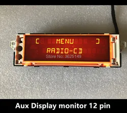 Car Red Screen Support USB Aux Display monitor 12 pin for Peugeot 307(Some model) 408(Some model) screen citroen C4 (Some)