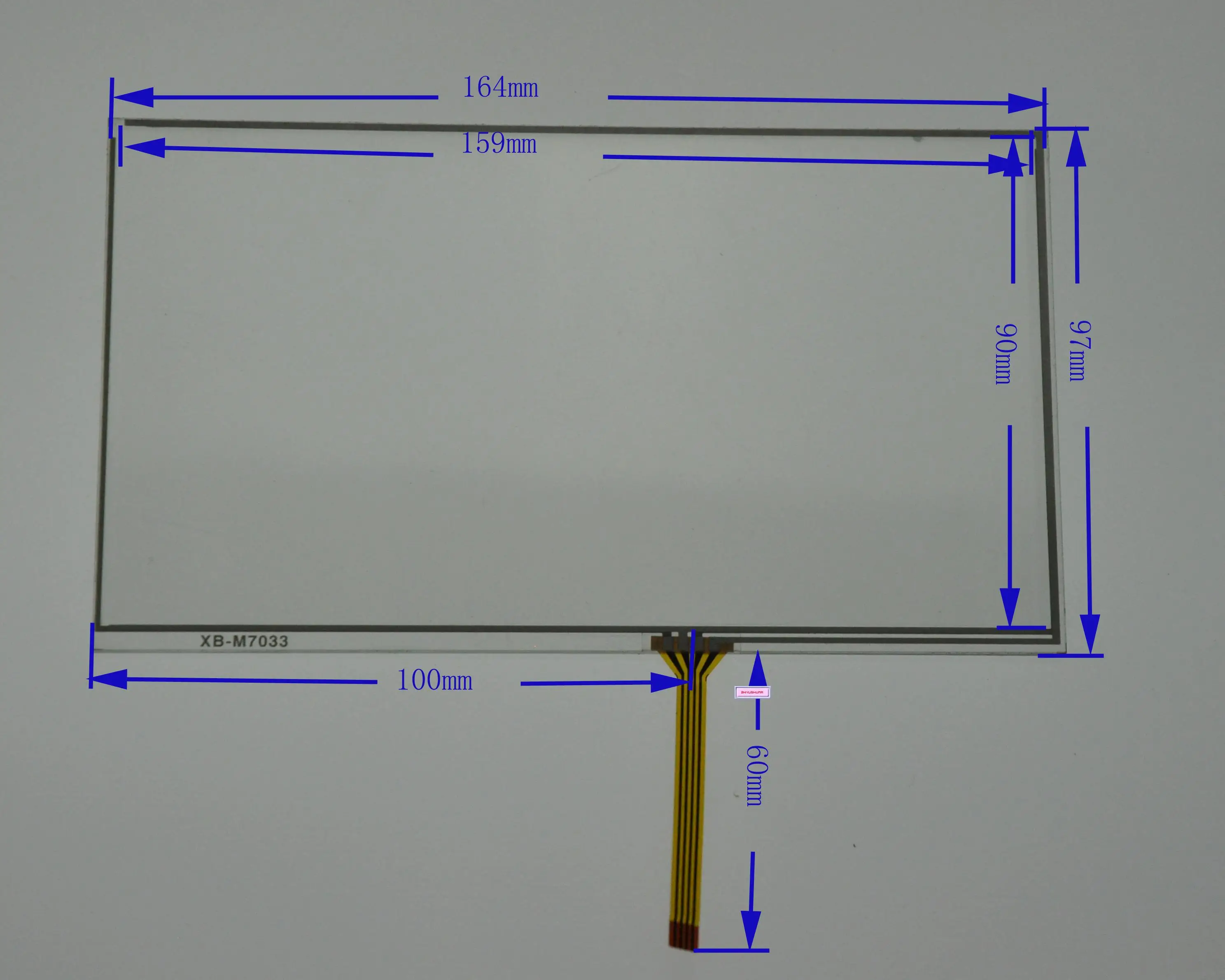 Wholesale New 7-inch four-wire resistance 164*97  touch universal screen high quality compatible for same size touch screen