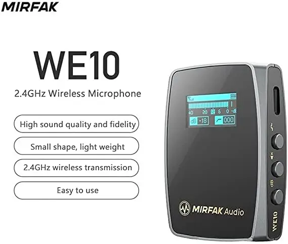 mirfak we10 we 10 pro Audio Announces 2.4g Dual Channel Compact Wireless SD Card Microphone SYSTEM pk boom x D2 Blink B2