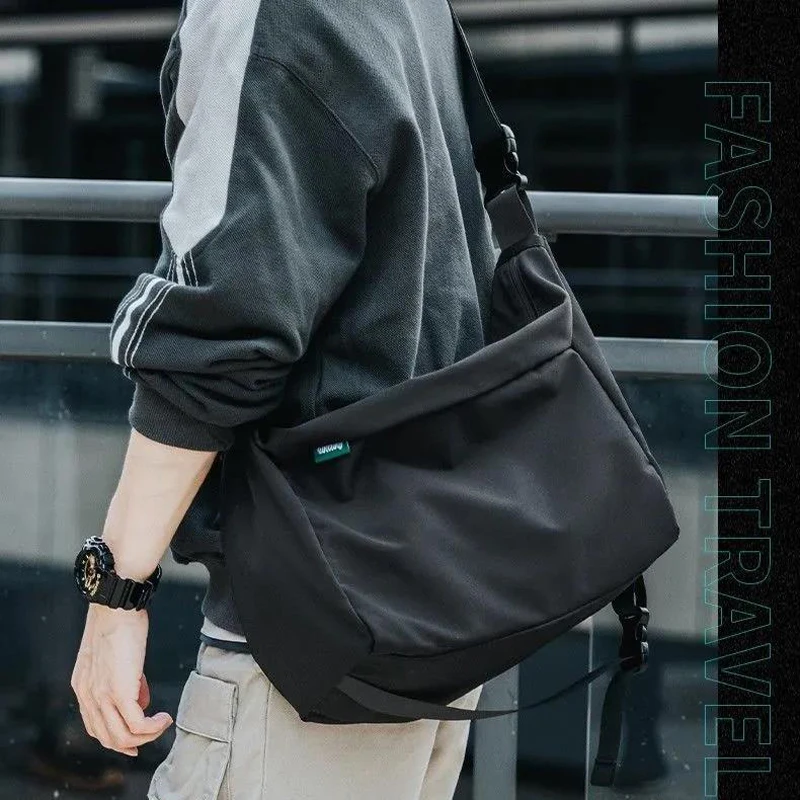 Big Messenger Bag Men Shoulder Bag Fashion Large Capacity Fashion Trend Bags for Women 2021 Black Crossbody Bag Women's Bags