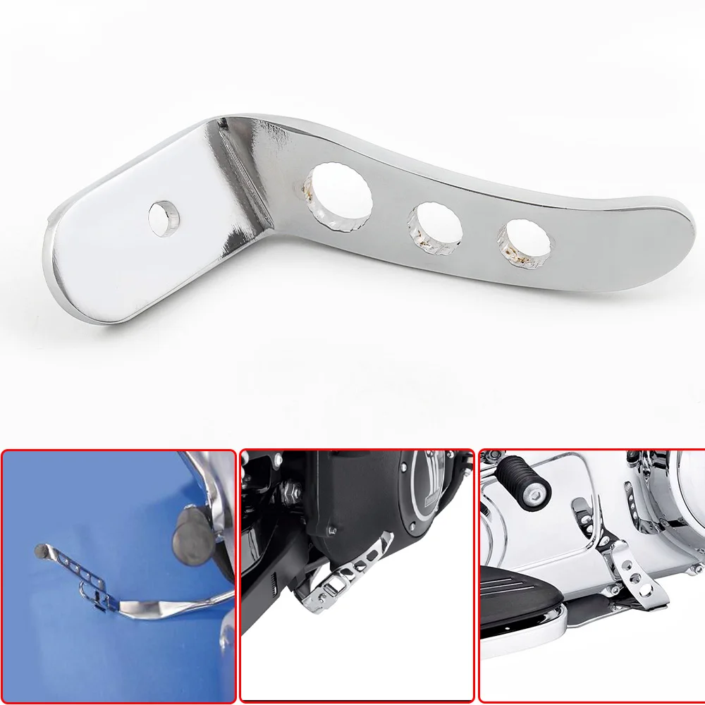 

Motorcycle Chrome Foot Pedal Stand Kickstand Extension Aluminum For Harley Touring Road King Street Electra Glide FLTR 1991-2022