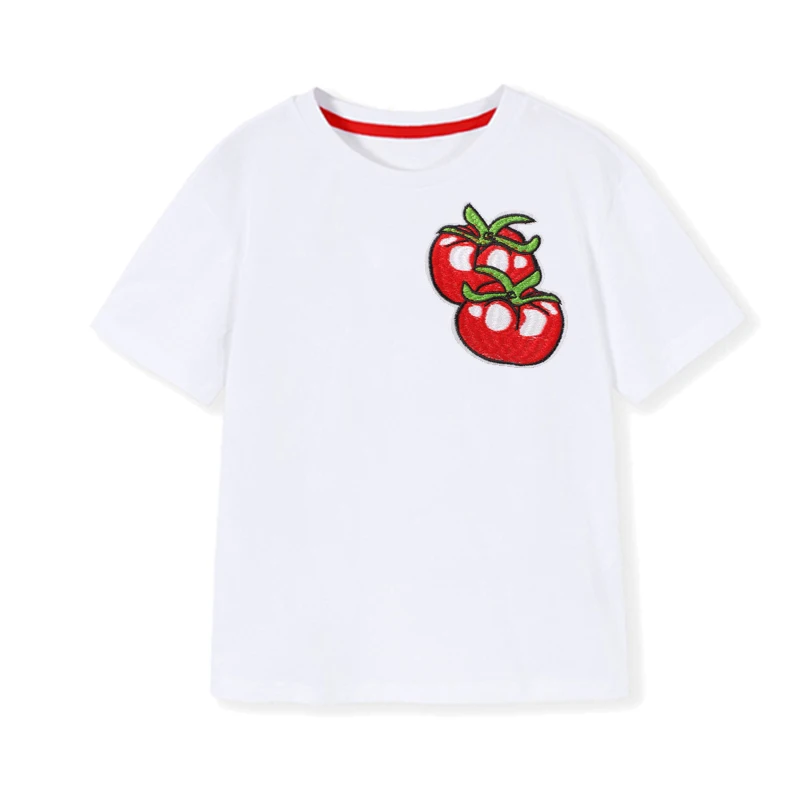 Iron on Vegetable and Fruit Patches for Clothing Stripe Stickers on Clothes Badge Embroidered Patches for The Clothing Appliques