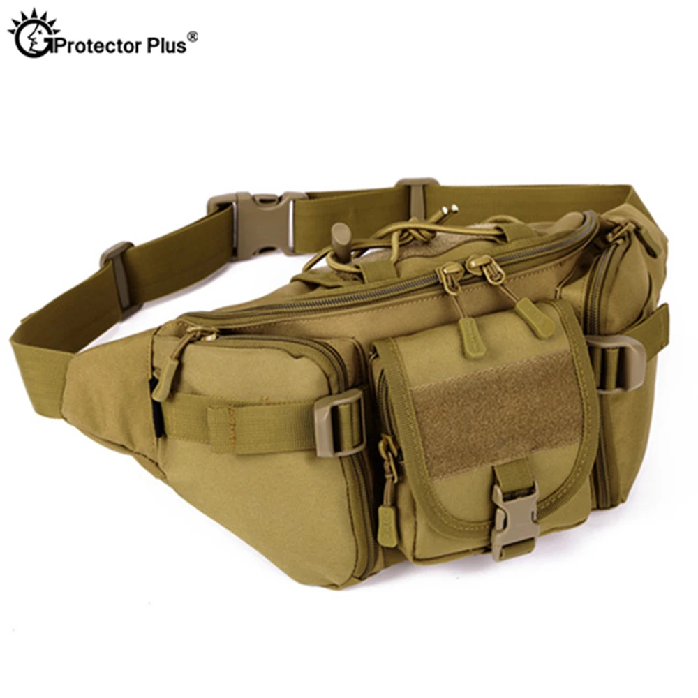 

PROTECTOR PLUS Tactical Climbing Bag MOLLE System Camping bag Waterproof Camo Waist bag Outdoor Fishing Sports Cycling