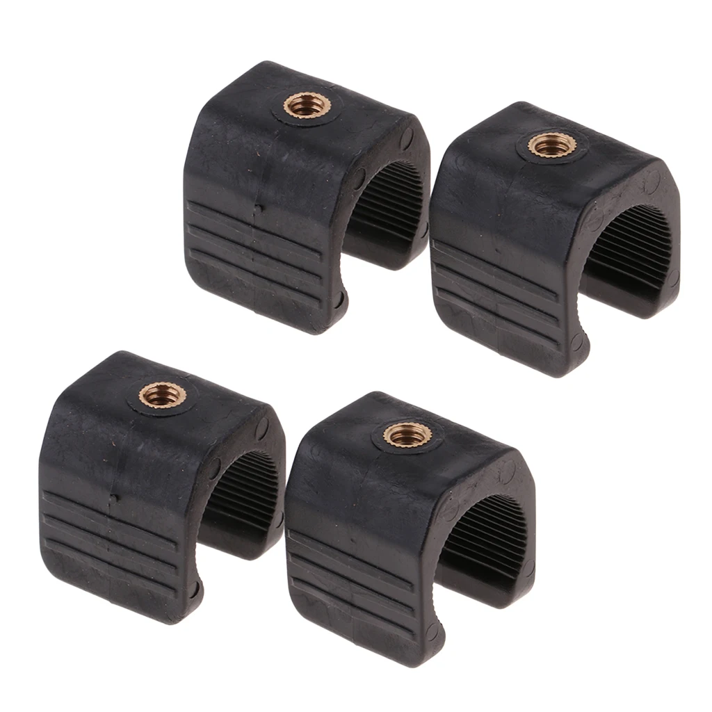 4pcs supporto per supporto per bicicletta supporto per torcia a forma di U lampada per torcia Clip per treppiede-facile da montare