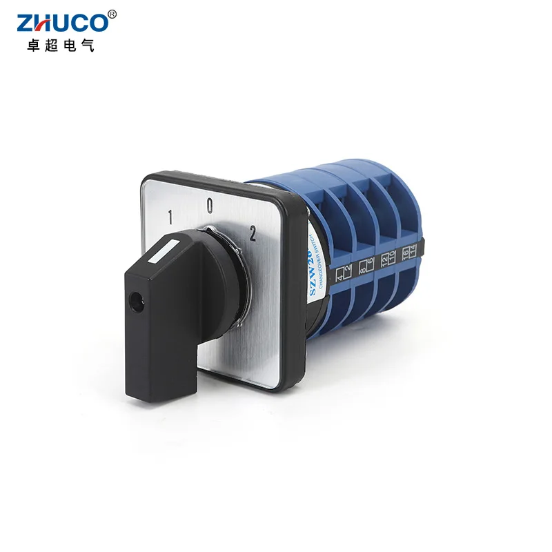 ZHUCO SZW26/LW26-32 32A On-Off-On  3 Position 1-4 Phase 1-0-2 Cam Automatic Changeover Switch D101.1 D202.2 D303.3 D404.4 240V