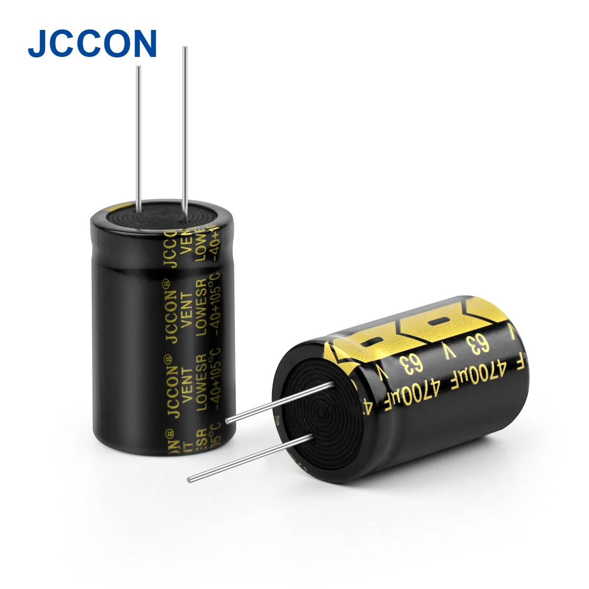 10Pcs JCCON Aluminum Electrolytic Capacitor 63V4700UF 22x40 High Frequency Low ESR Low Resistance Capacitors