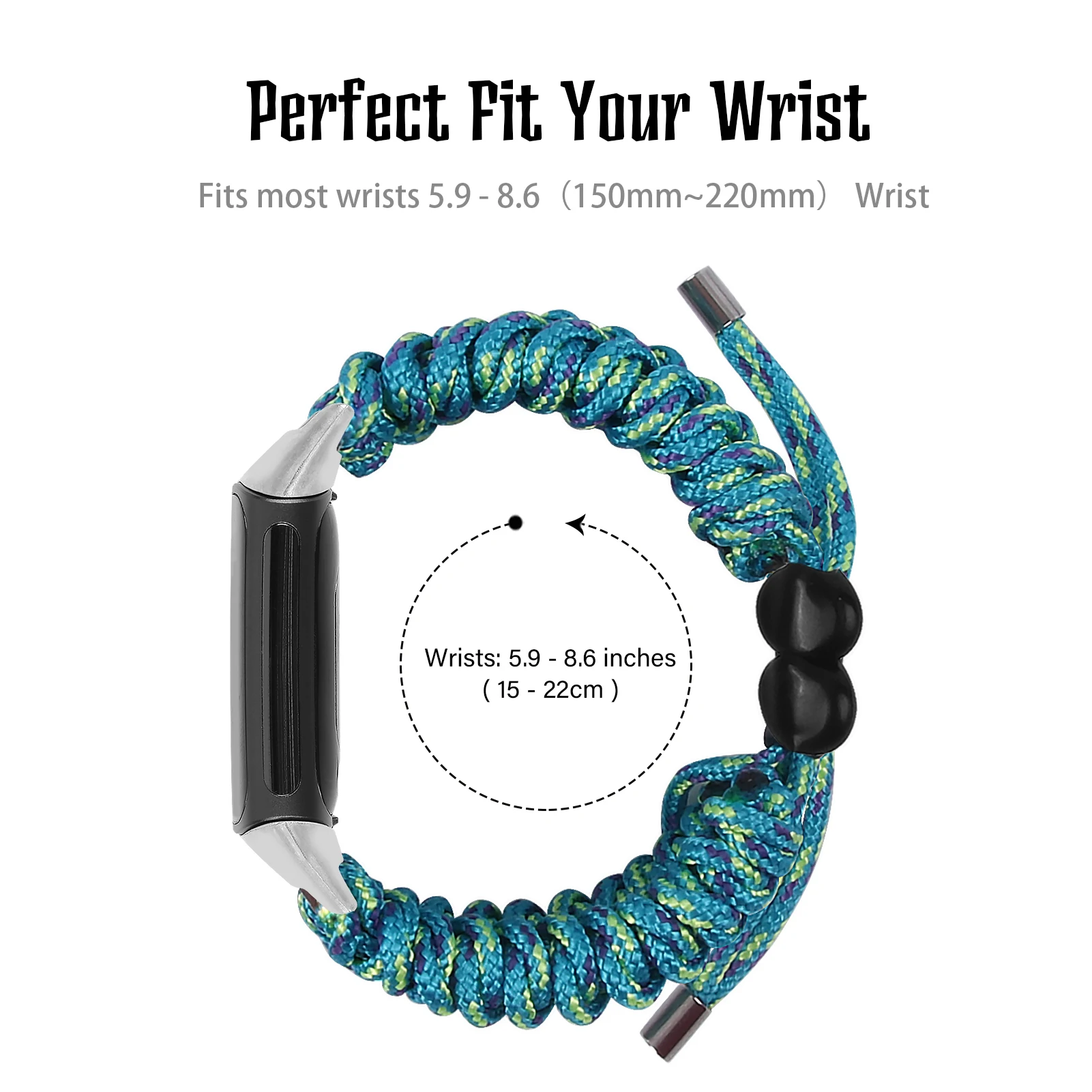 Fabric Braided Rope strap For Fitbit Charge 5 bracelet band Adjustable Women Men Watchband for fitbit charge 6 Smart Watch