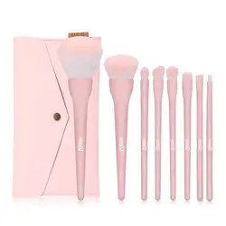 MSQ 8PCS Pink Makeup Brushes Sets Powder Foundation Eyeshadow Blusher Professional Fashion Make Up Candy Cosmetic Tool With Bag