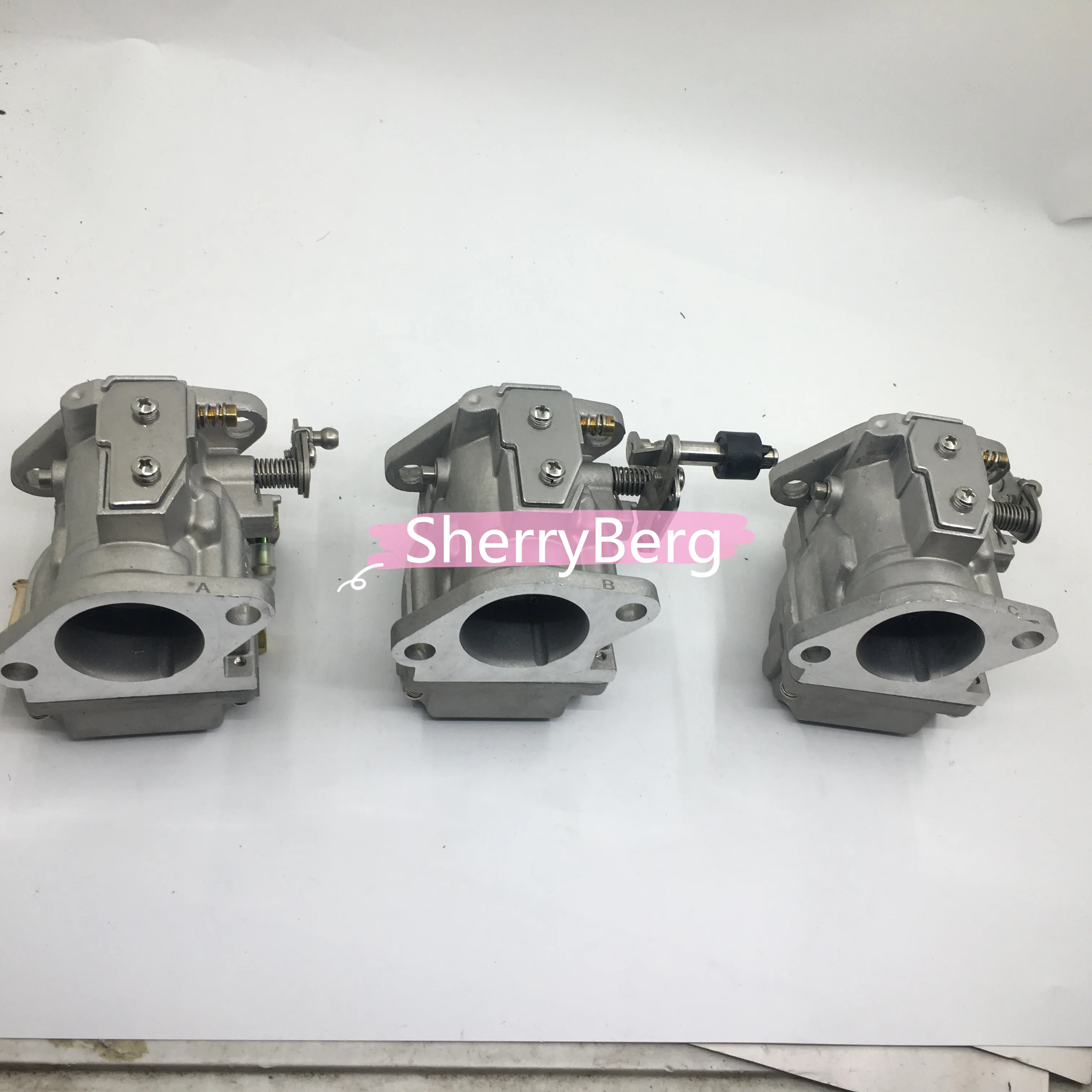 

SherryBerg carb carburettor carburador 1987 1988 1989 for Mercury Mariner 75 - 125 hp Set of 3 Carburetors PN: 3301-9012 new