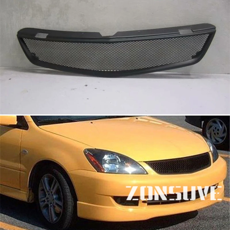 

For Mitsubishi Lancer 2006 2007 Year Grill Refitt Front Center Racing Grille Cover Accessorie Body Kit