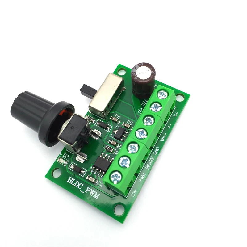 6V 12V 24V Brushless DC PWM Controller 90W 3A 6V-30V Speed Control Board With Forward And Reverse Brake Electric BLDC Motor Fan