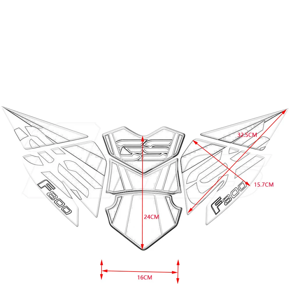 F800GS ADV Decal 3D New Style Motorcycle Accessories Fuel Tank Pad Cover Protector Sticker For F800 GS Adventure 2013-2018