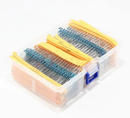 130ค่า X20pcs = 2600Pcs 1/6W = 1/8W 0.125W ฟิล์มโลหะ1% assorted ชุด Resistors Assortment ชุด1R 100R 2K 2.4K