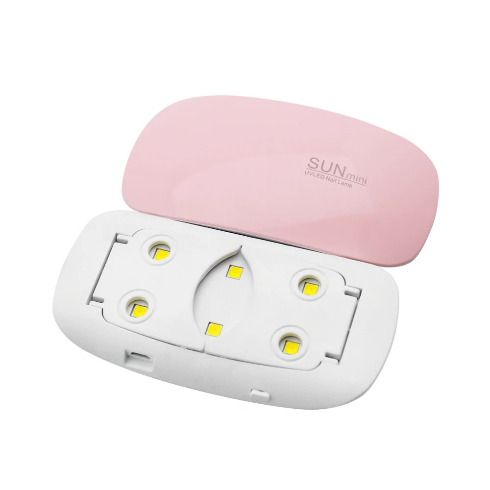 NAILCO 6W SUNmini LED เครื่องเป่าเล็บแบบพกพา Micro USB Cable Home อบแห้ง UV โคมไฟสำหรับเจล Polish Manicure เคลือบด้านบน