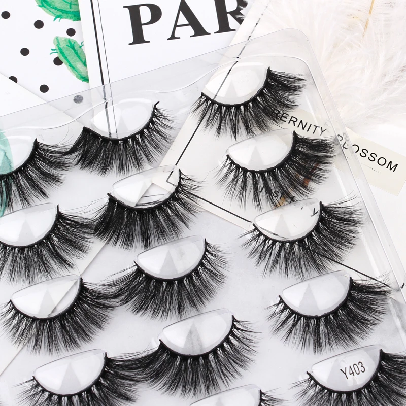 New 3/10 pairs 39 styles 3D Faux Mink Hair Make up Soft False Eyelashes Fluffy Wispy Thick Lash Handmade Lashes Eye Makeup Tools