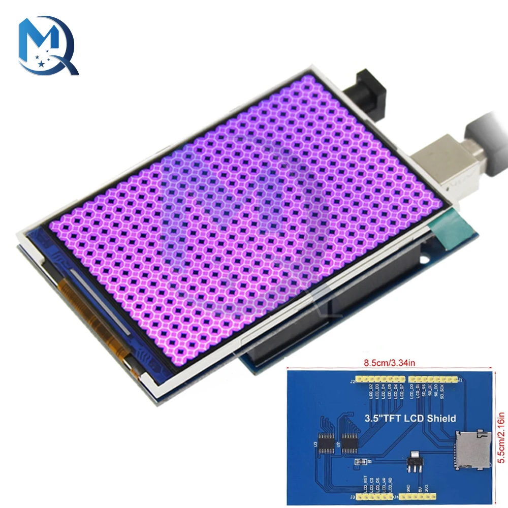 3.5Inch TFT LCD Display Board 320x480 Resolution Mega2560 Color Screen Ultra HD Screen Board With Touch Panel for Arduino