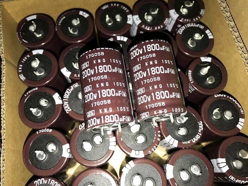 2024 NEW 1800uF 200V NIPPON NCC KMQ Series 30x45mm Super Downsized 200V1800uF Aluminum Electrolytic Capacitor