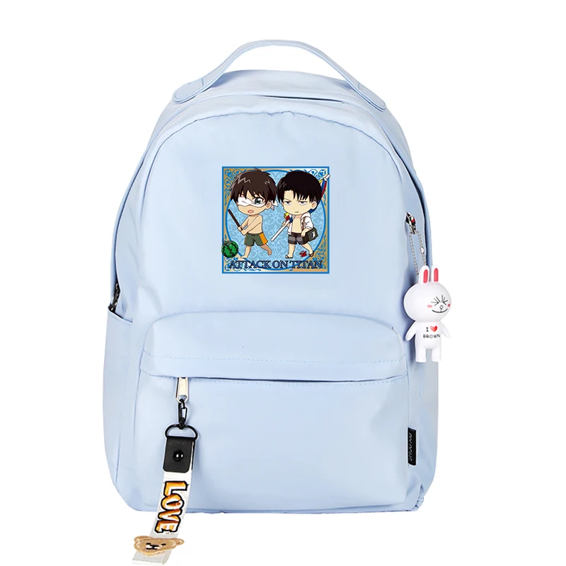 

Attack on Titan Anime School Bags Small Women Backpack Scout Legion Cartoon Bookbag Mini Travel Bagpack Girls Shoulder Bags